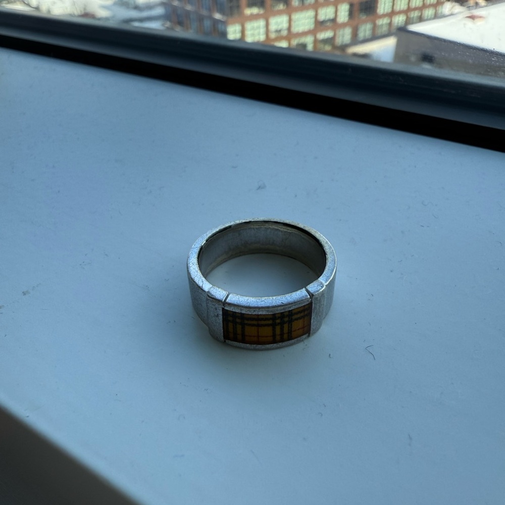 Burberry Silver Men's Ring - Picture 3 of 5